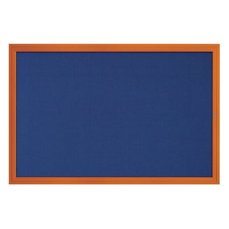United Visual Products Hinge-less Radius Corkboard, 24"x36", Satin Alum Frame/Black UVEB2436R-SATIN-BLACK